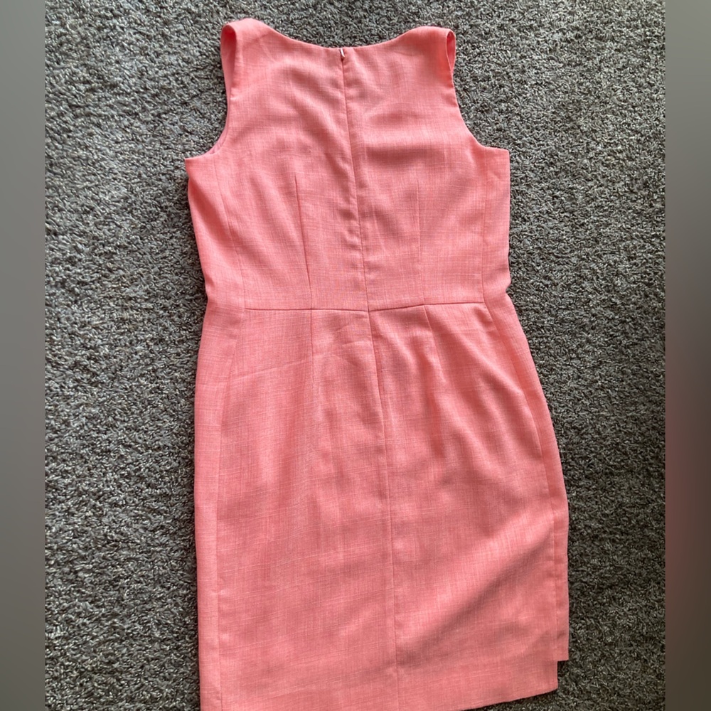 Kasper Pink Sheath Midi Dress V-Neck Sleeveless - Picture 8 of 10